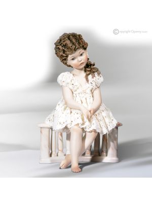 LUNA Capodimonte Puppe, romantisches Bild aus reinem Porzellan.