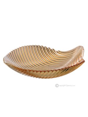 MAMBO Authentischer, handbemalter, moderner dekorativer Tafelaufsatz aus hochwertigem Glas.