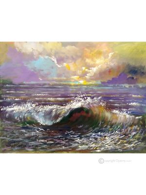 MEER Acrylgemälde auf Leinwand modern Made in Italy