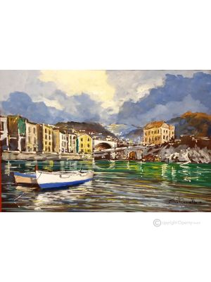 MEER Acrylgemälde auf Leinwand modern Made in Italy