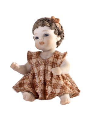 MIGNON-F – Pure Eleganz, handverzierte Porzellanpuppe.