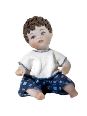 MIGNON T-SHIRT – Handbemalte Capodimonte-Puppe, zeitlose Eleganz.