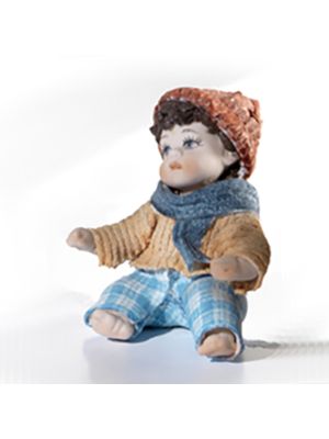 MIGNON-M – Sammlerpuppe, mit handwerklicher Präzision dekoriert.