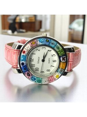 SPACE 4 Muranoglas Schmuck Damenarmbanduhr handgemacht exklusiv elegant stilvoll hochwertig