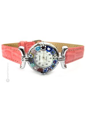 LADY 17 Exklusive Damenuhr Murano Glas Schmuck Murrine hochwertig exklusiv Venedig Stil