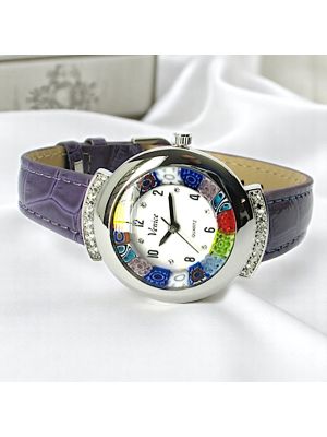 STAR 18 Murano Glas Schmuck Armbanduhr Damen Murrine hochwertig elegant stilvoll exklusiv