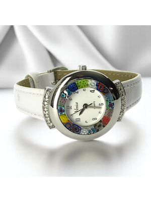 STAR 19 Murano Glas Schmuck Damenuhr Bunt handgemacht modern elegant exklusiv Venedig Stil