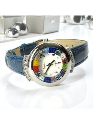STAR 7 Edle Damenuhr Muranoglas Schmuck handgemacht modern elegant hochwertig exklusiv