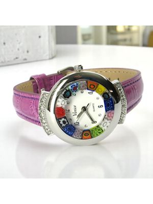 STAR 11 Muranoglas Schmuck Armbanduhr Damen handgemacht modern Italienisches Design stilvoll