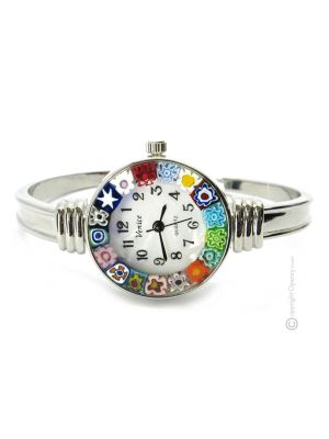 RIALTO Murano Glas Schmuck Damenuhr Bunt handgemacht modern elegant exklusiv Venedig Stil