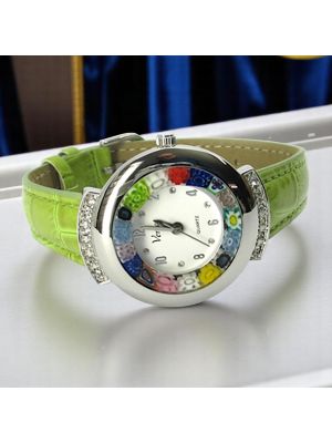 STAR 3 Muranoglas Schmuck Damenarmbanduhr handgemacht modern exklusiv elegant stilvoll