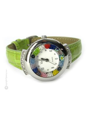 STAR 3 Muranoglas Schmuck Damenarmbanduhr handgemacht modern exklusiv elegant stilvoll