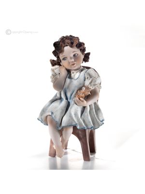 NICOLETTA - Capodimonte, romantische Figur aus feinem Porzellan, ein Meisterwerk.