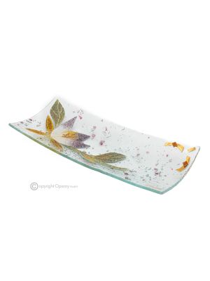 AZALEA – Tafelaufsatz, Tablett, Servierschale, handgefertigtes Kunstglas, modernes Design
