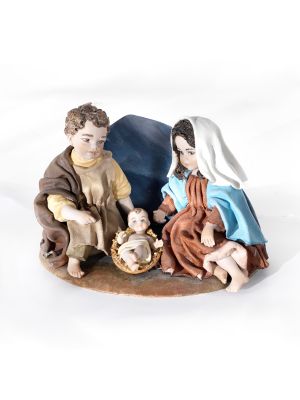 Capodimonte Krippenfigur, Süße aus reinem Porzellan.