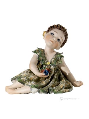 FRÜHLING Romantische Capodimonte-Porzellanfigur, die Jahreszeiten in reiner Kunst.