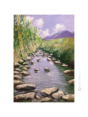 RELAX Acrylgemälde auf Leinwand modern Made in Italy