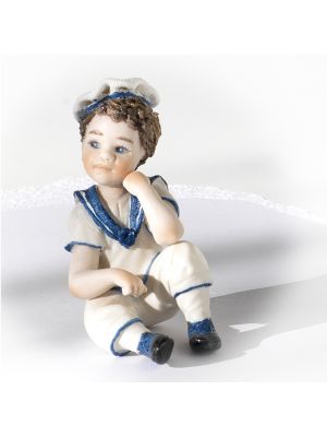 REMO – Die Matrose Capodimonte-Statuette, Kunst und Raffinesse aus exklusivem Porzellan.