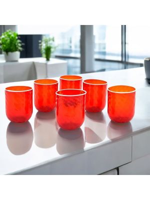 BICCHIERI ROMBI Set 6 Gläser authentisches mundgeblasenes Murano-Glas Made Italy