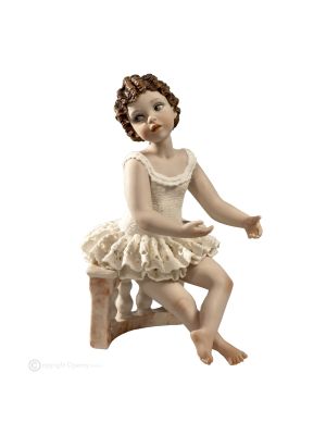 SABINE - Capodimonte, Ballerina aus Porzellan, ein einzigartiges Sammlerstück.