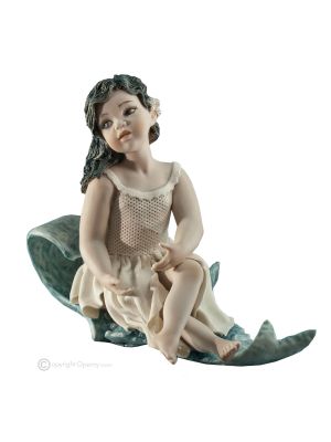 SILENE Capodimonte-Statuette, italienisches Kunstporzellan, zeitlose Schönheit.