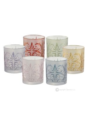 TATTOO Set mit 6 authentischen, modernen, handbemalten Wassergläsern aus hochwertigem Glas.