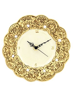 OROLOGIO ORO Künstlerische Keramikwanduhr im Barockstil handgemacht handbemalt authentisch Made in Italy