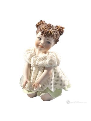 VIOLETTA Romantische Capodimonte-Porzellanpuppe, bezaubernde Schönheit.