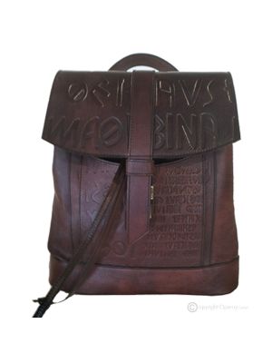 LORYIKU Rucksack Rucksacktasche aus echtem Leder Herrenmode lässig handgefertigt Gewährleistungszertifikat