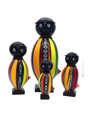 EULE mundgeblasenes Muranoglas Murrine authentisches Made in Italy