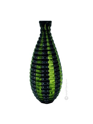 LIKÖRFLASCHE MURRINE aus geblasenes Muranoglas Made in Italy