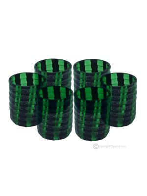 LIKÖRGLÄSER MURRINE Set 6 Shot Gläser aus Muranoglas Made in Italy