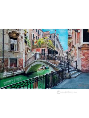VENEDIG Gemälde auf Leinwand von Massimo Scarpa in Enkaustik Technik