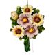 BOUQUET Wanddekoration Ornament zum Aufhängen Keramik 