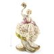JUNGE DAME MIT BLUMEN Italienische Porzellan Figur Barock handbemalt Wohnkultur hochwertig