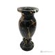 VASE, Amphore aus schwarzem Michelangelo-Marmor, echter Stein, handgefertigt, raffiniertes Design.