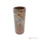 Zylindrische Vase aus rotem Marmor. Wertvoller Naturstein, handgefertigt, raffiniertes Design.