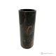Zylindrische VASE aus schwarzem Michelangelo-Marmor, echter Stein, handgefertigt, elegantes Design.