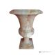Medici-VASE aus Teakmarmor, echter Naturstein, handgefertigt, exklusives Design.