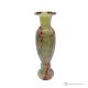 Amphorenvase aus grünem Onyxmarmor, Naturstein, handgefertigt, elegantes Design.