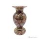 VASE, Amphore aus grünem Onyxmarmor, echter Naturstein, handgefertigt, dekorativ.