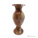 VASE, Amphore aus grünem Onyxmarmor, echter Stein, handgefertigt, dekorativ.