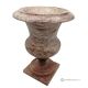 Medici-VASE aus rosa Marmor, Naturstein, handgefertigt, elegantes Design.