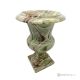 Medici-VASE aus grünem Onyxmarmor, Naturstein, handgefertigt, elegantes Design.