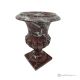 Medici-VASE aus rotem Levanto-Marmor, echter Stein, handgefertigt, elegantes und klassisches Design.