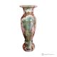 VASE, Amphore aus grünem Onyxmarmor, authentischer Qualitätsstein, handgefertigt, elegantes Design.