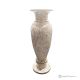 VASE, Marmoramphore, hochwertiger authentischer Fossilstein, handgefertigt, elegantes Design.
