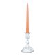 CANDELABRO 1 Flamme Kerzenständer Kerzenhalter Armleuchter Edelmetalle Versilbert Handarbeit Made in Italy