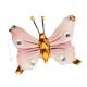 SCHMETTERLING Wanddekoration Ornament zum Aufhängen Keramik im Barockstil mit 24k Goldfarbe Swarovski-Kristalle