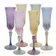 ADA-Set mit 6 authentischen handbemalten Flötengläsern aus hochwertigem Glas.
